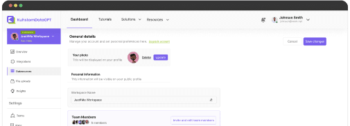 Efficient Workspace Interface